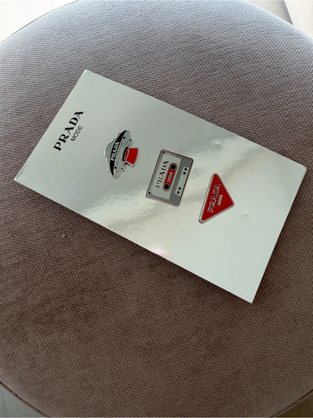 Prada Mode 2026 Metal Pins